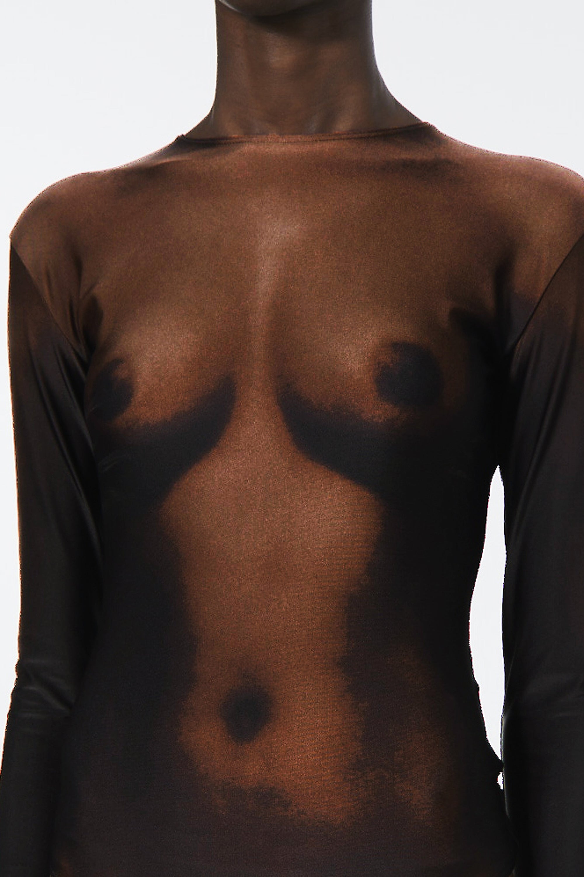 Top JPG x Lotta Volkova imprimé - Dark Nude