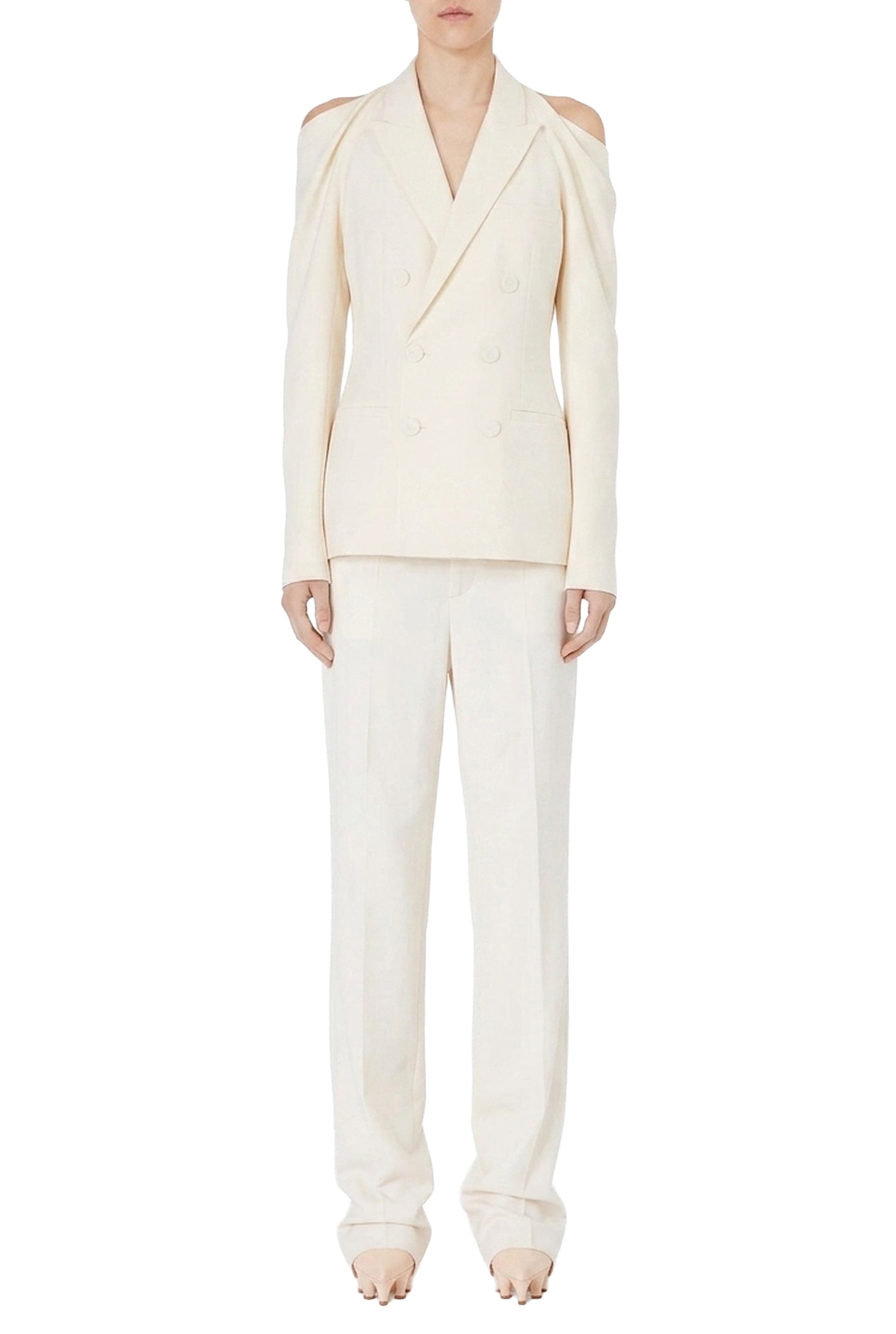Blazer JPG x Lotta Volkova en laine - Beige