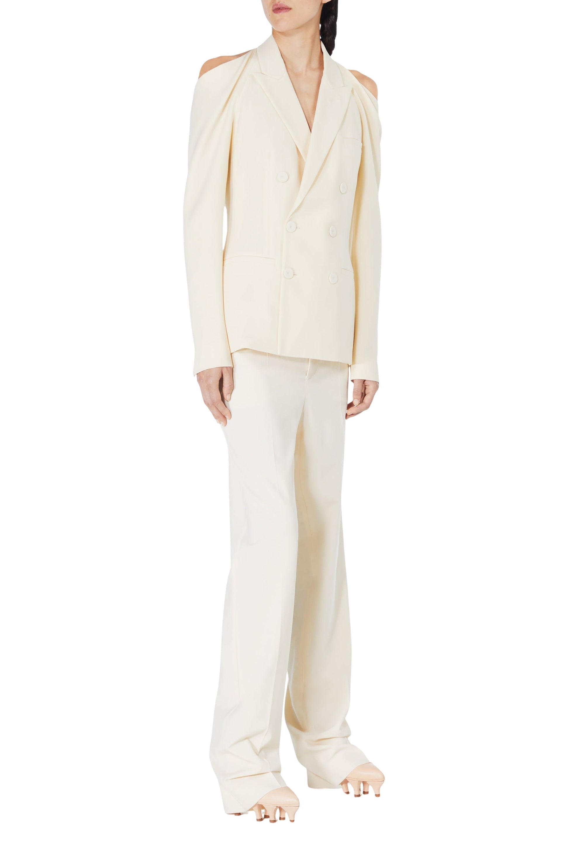 Blazer JPG x Lotta Volkova en laine - Beige