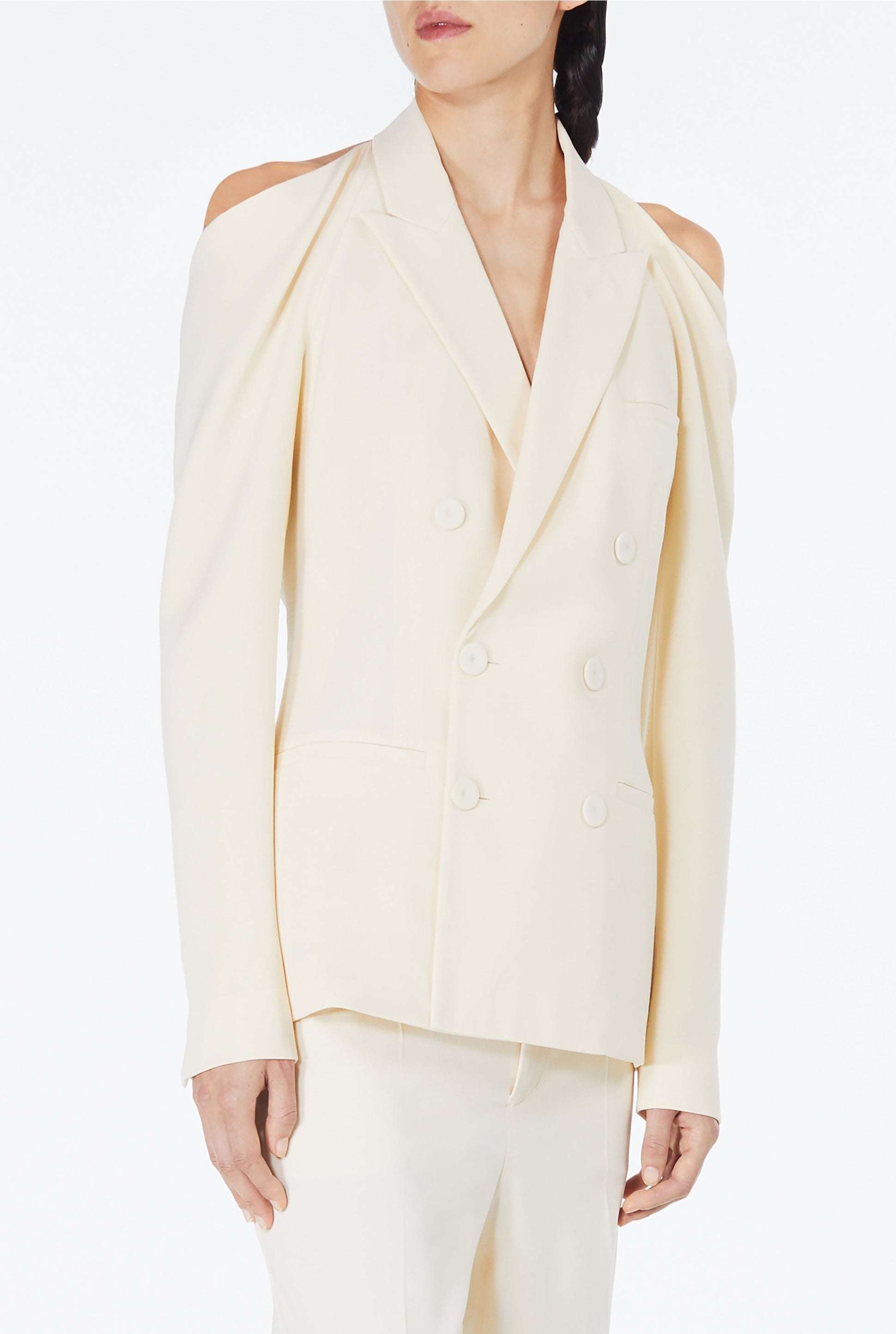 Blazer JPG x Lotta Volkova en laine - Beige