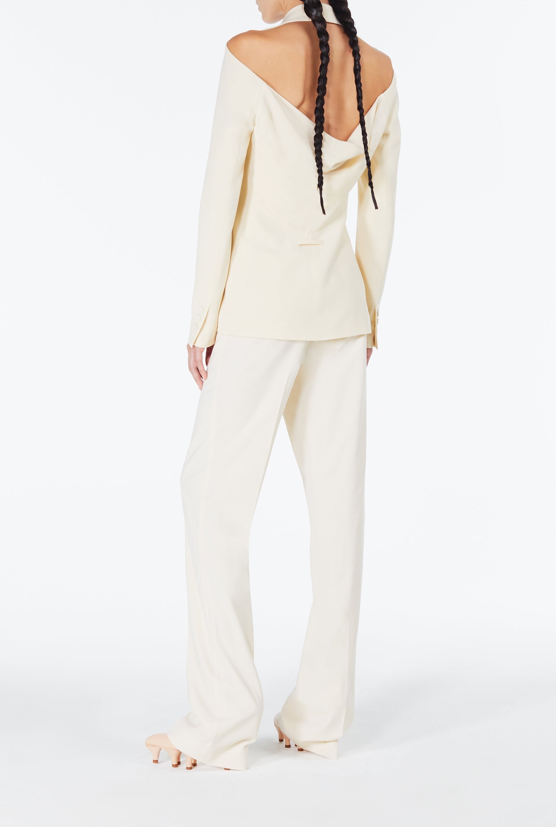 Blazer JPG x Lotta Volkova en laine - Beige