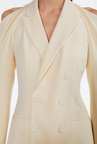 Blazer JPG x Lotta Volkova en laine - Beige