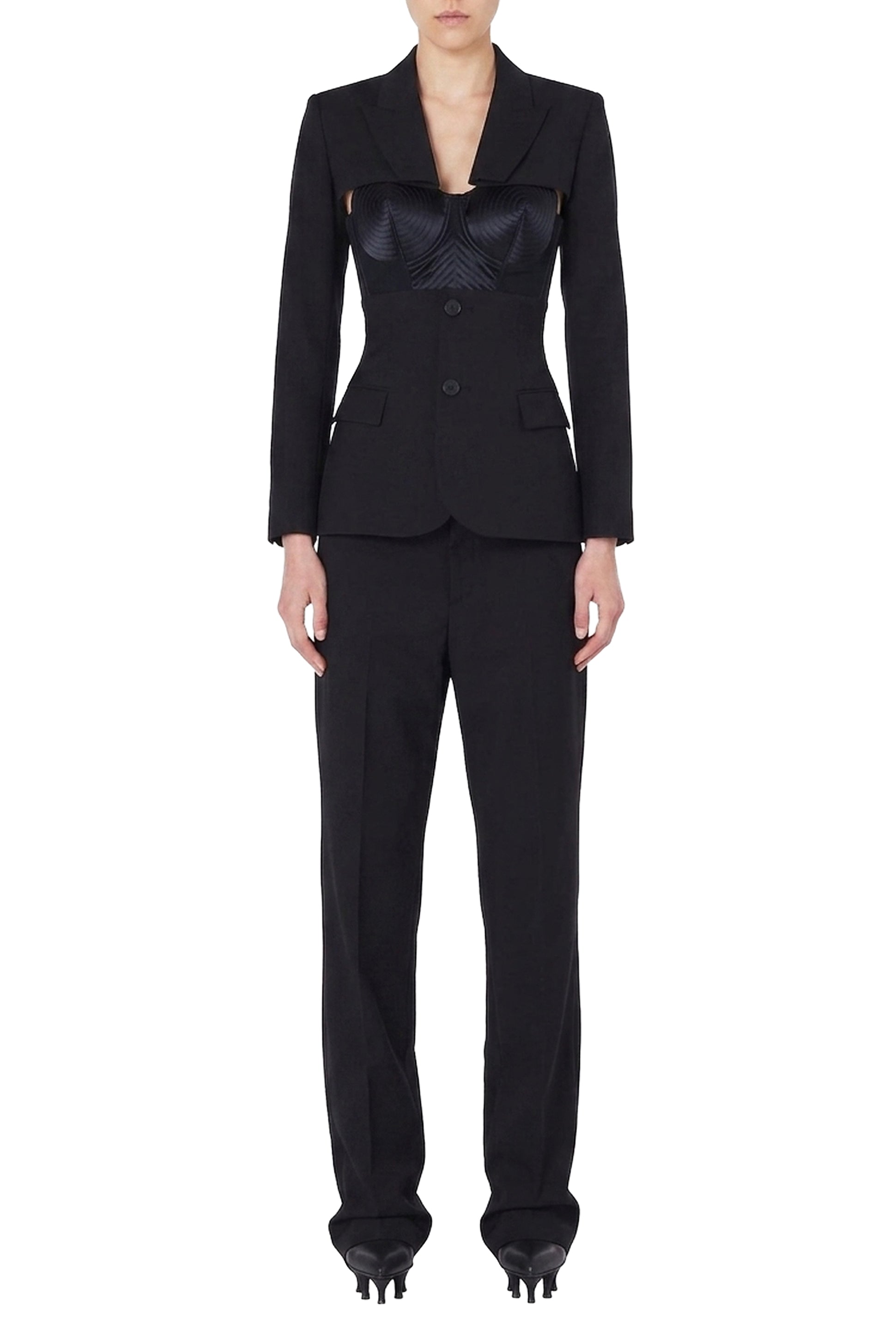 JPG x Lotta Volkova Wool Blazer - Black