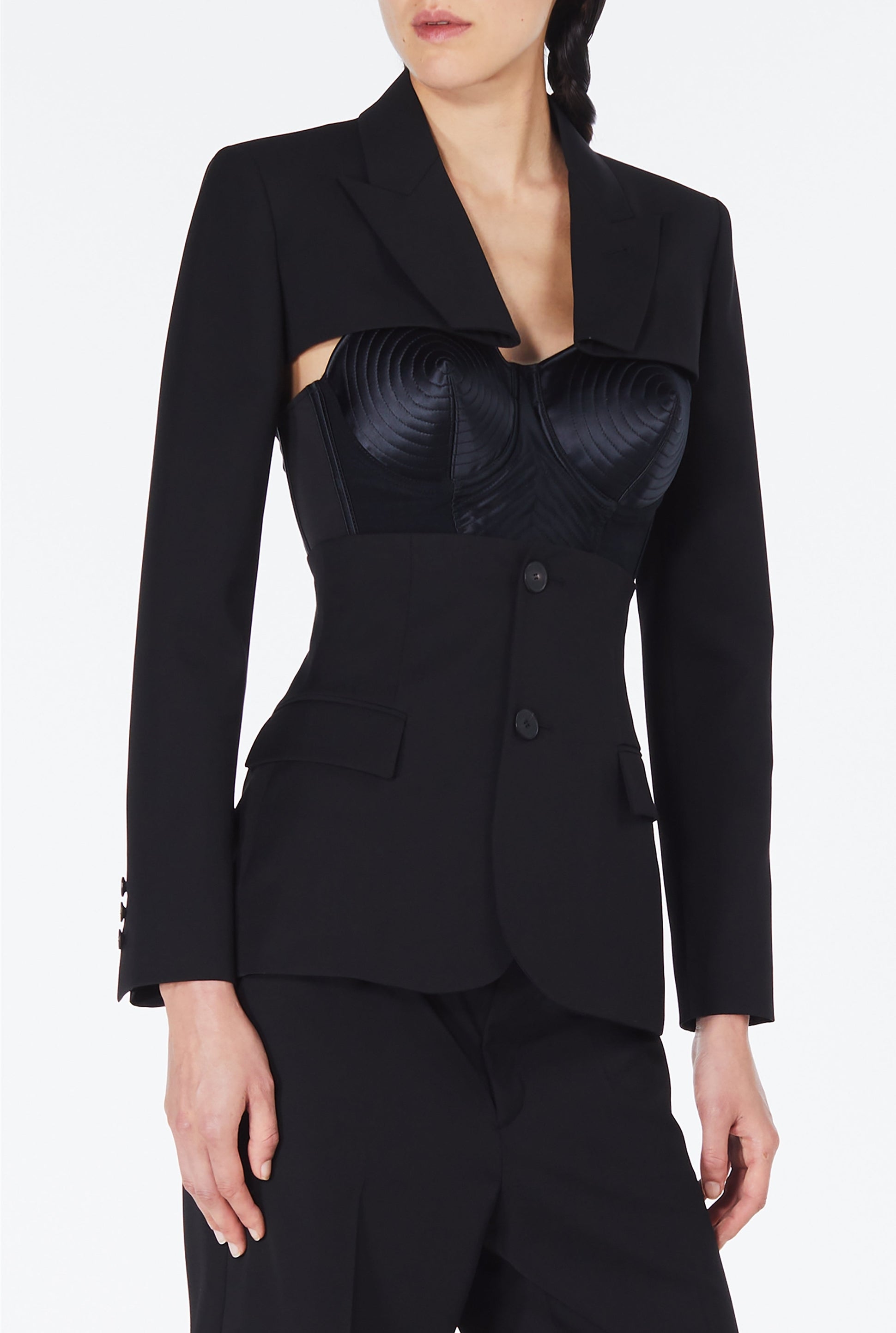 Blazer JPG x Lotta Volkova en laine - Black