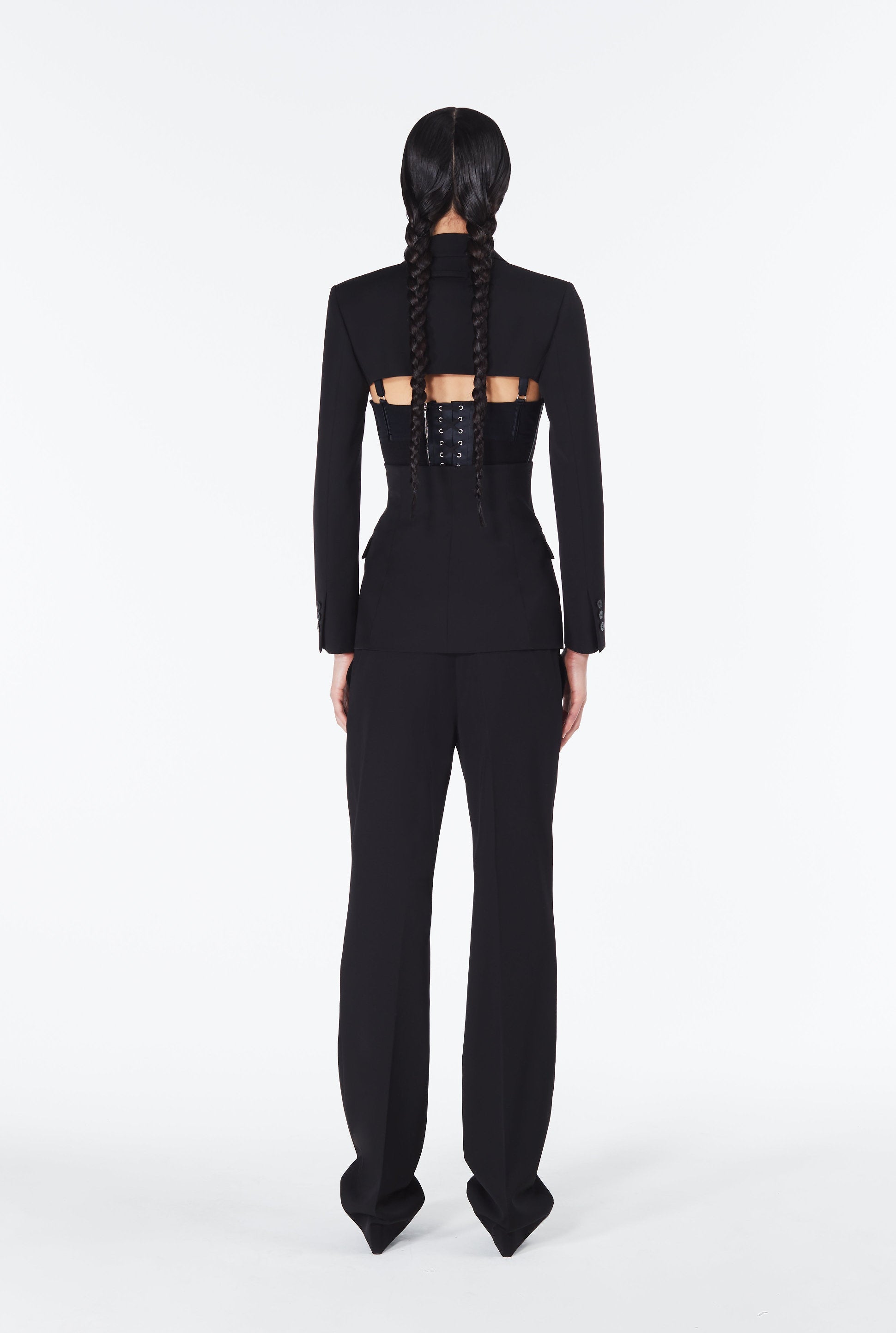 Blazer JPG x Lotta Volkova en laine - Black