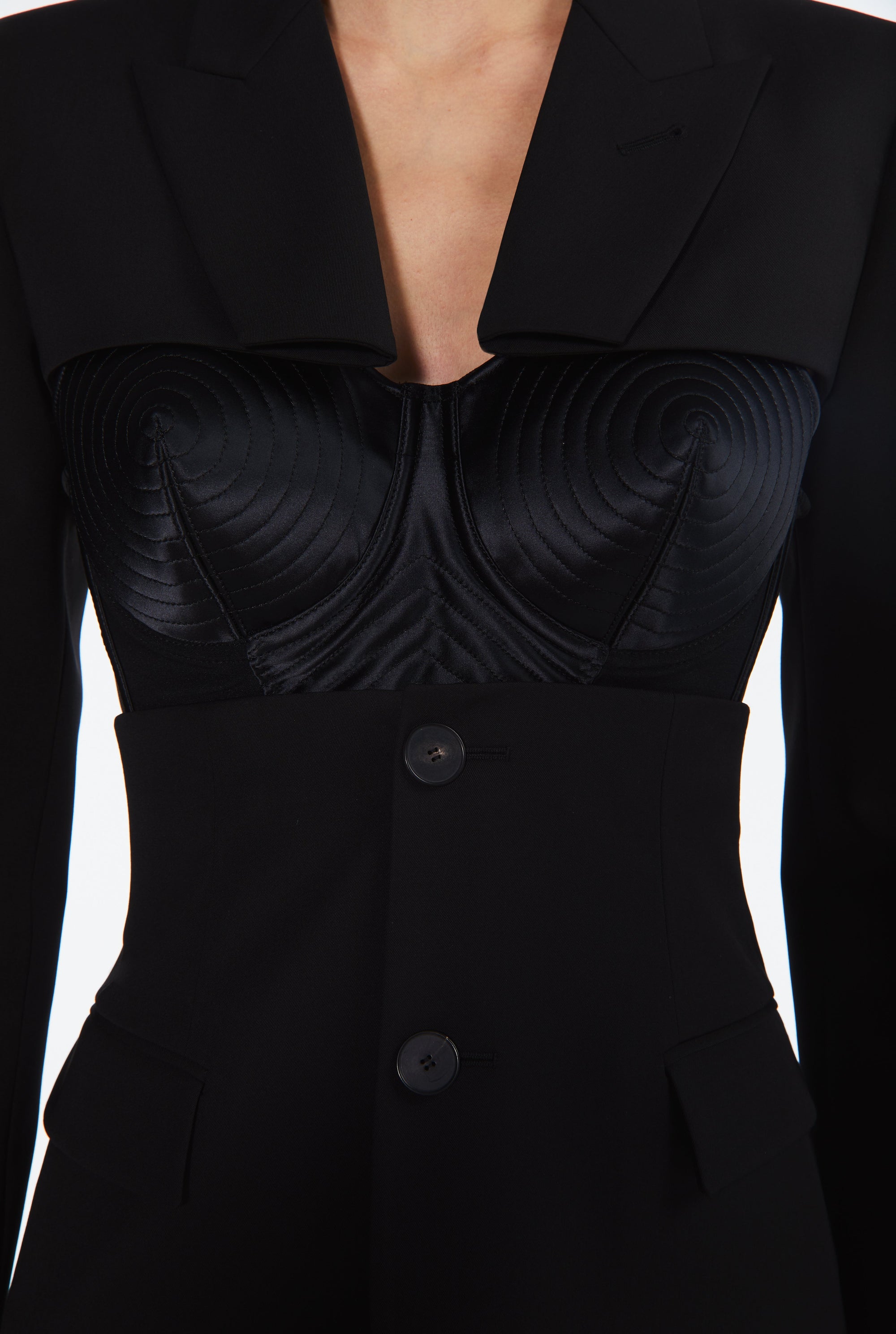 Blazer JPG x Lotta Volkova en laine - Black