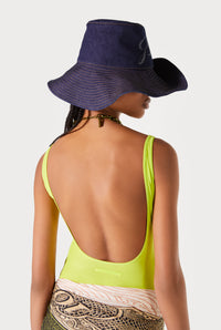 Maillot une pièce Évidemment avec strass - Lime