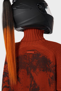 Pull JPG x DSM imprimé en laine - Brick & Black