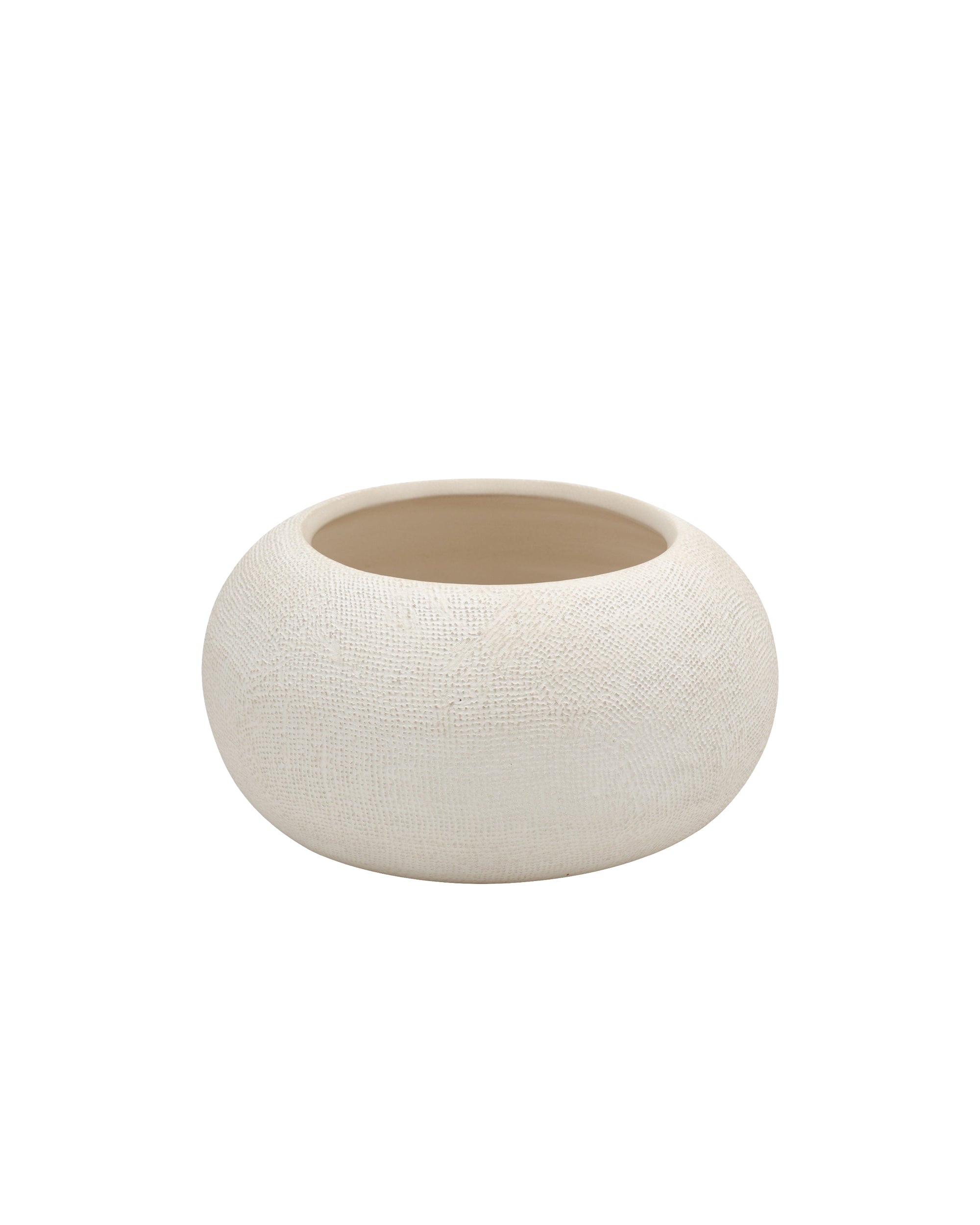 Vase Hope en argile - Off white