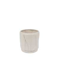 Vase Laurena S en céramique - Off white