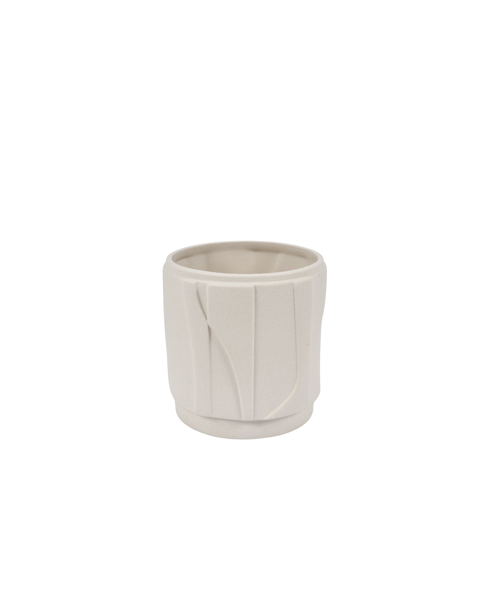 Vase Laurena S en céramique - Off white