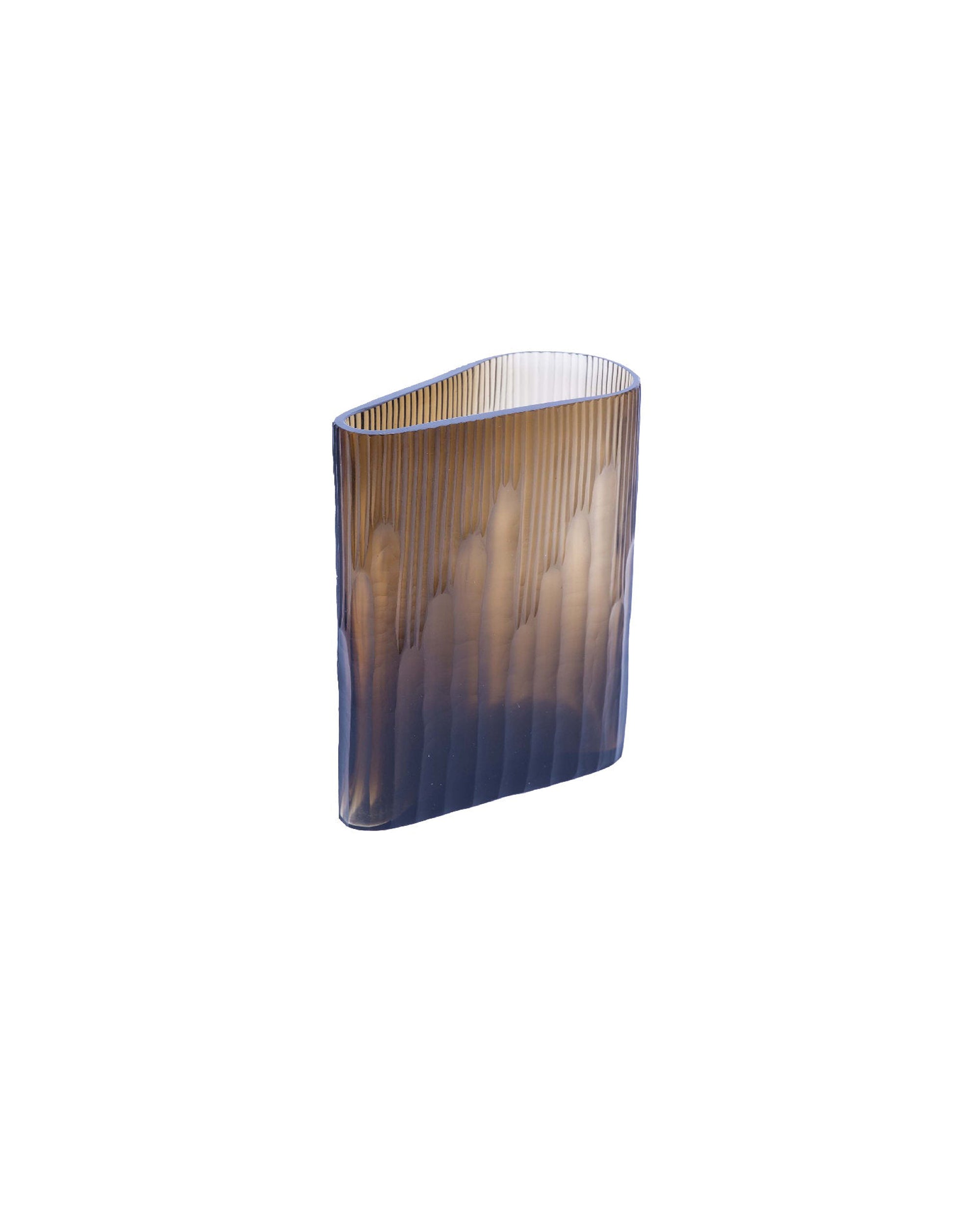Vase Hannah en verre - Brown