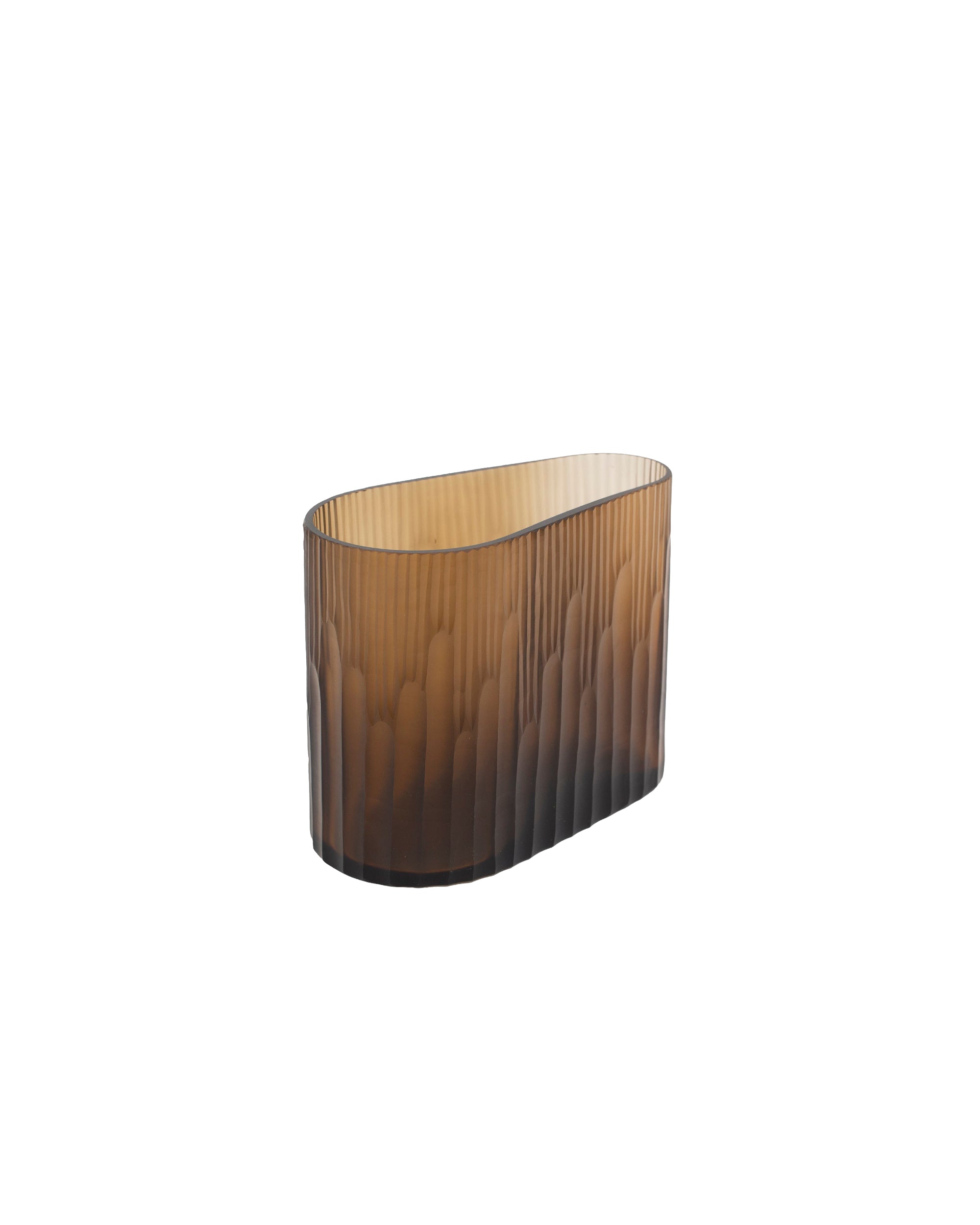 Vase Hannah en verre - Brown