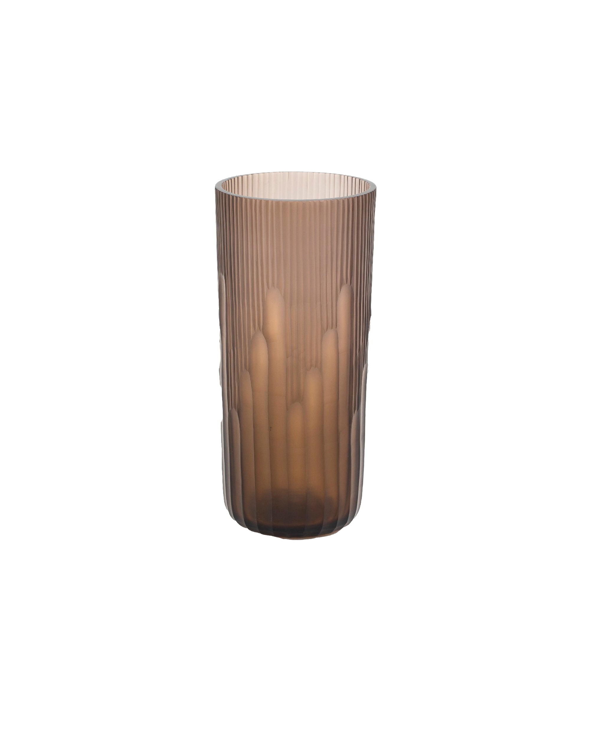 Vase Hannah L en verre - Brown