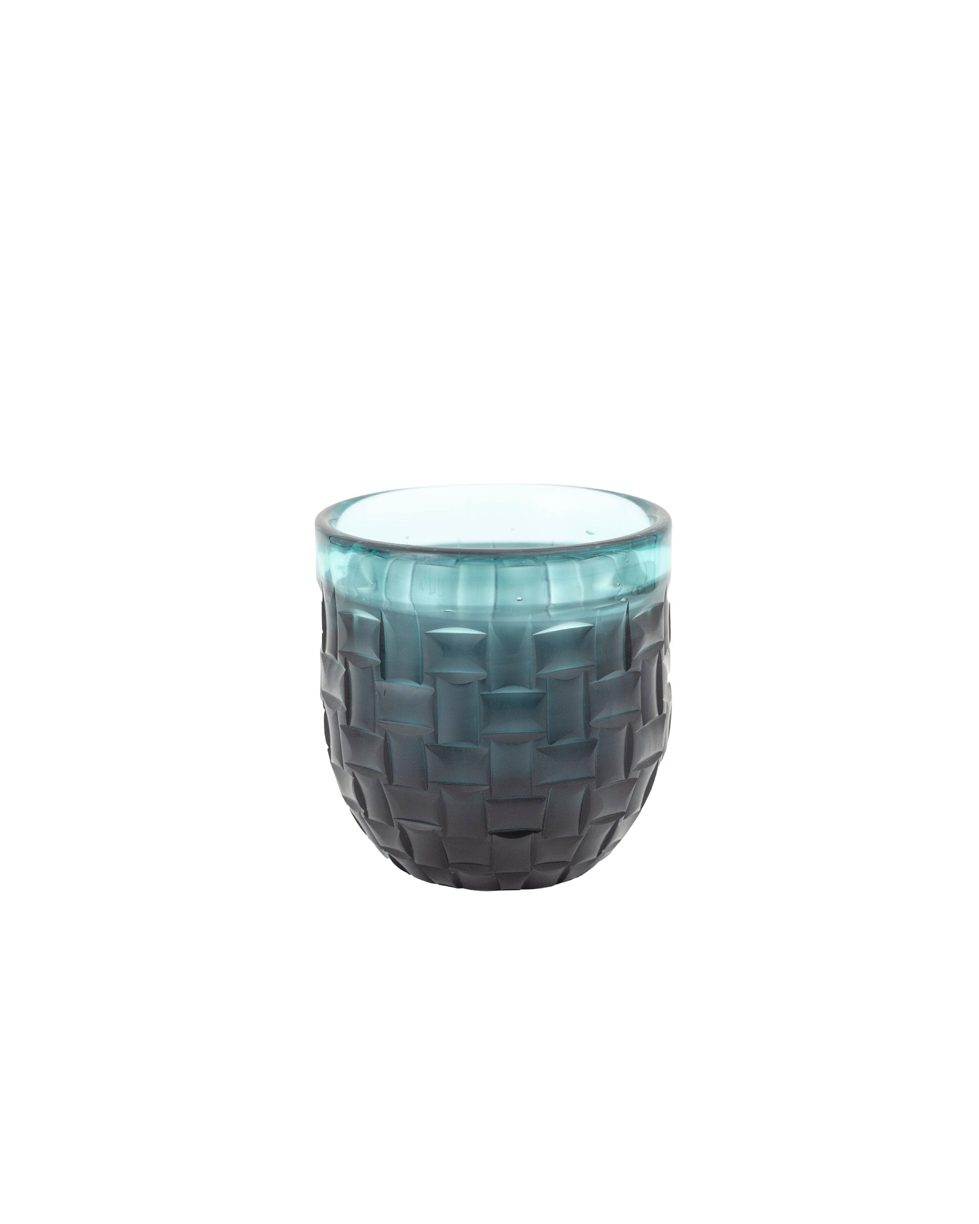 Vase Meridan M en verre - Blue