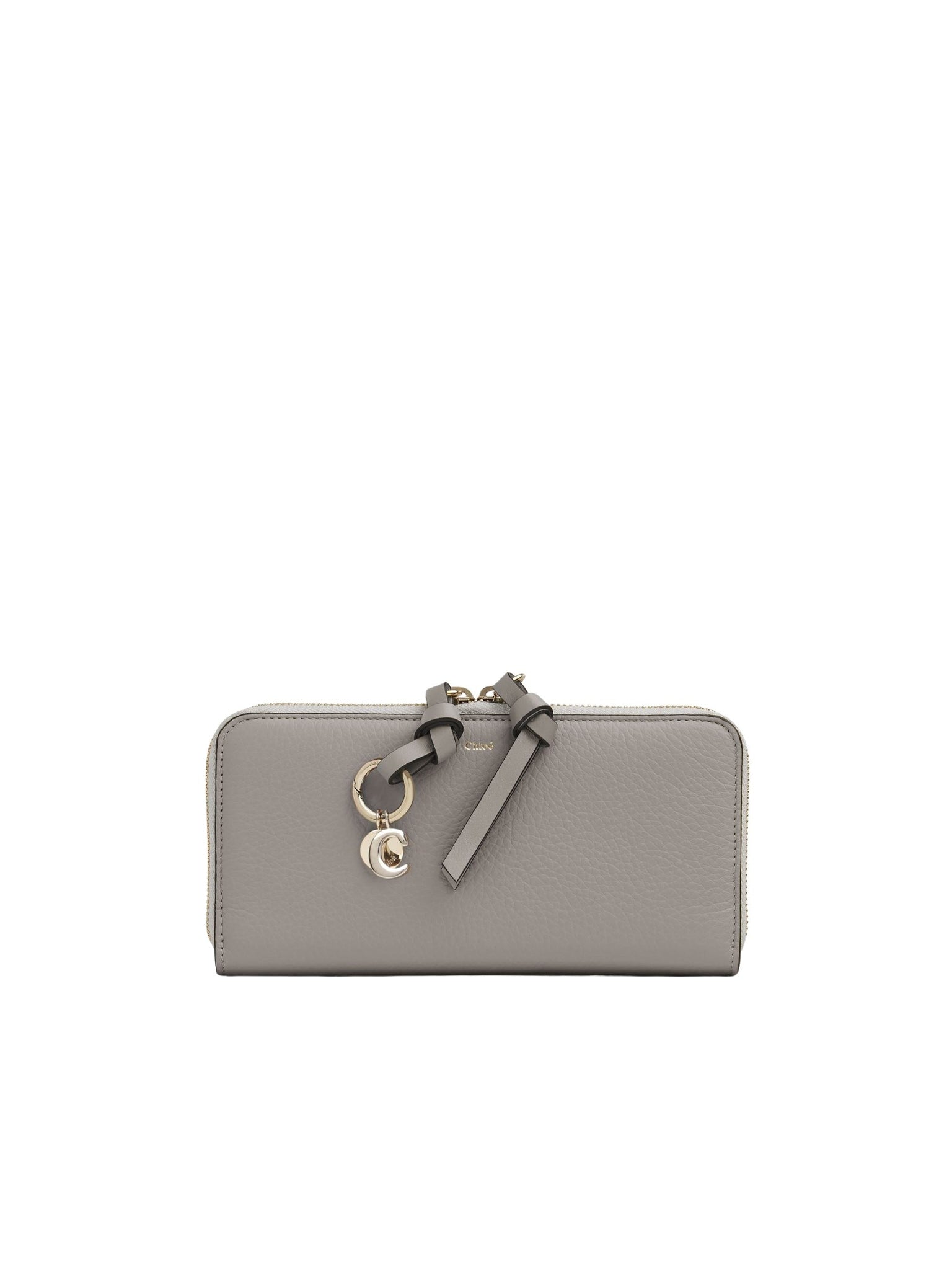 Portefeuille long Alphabet en cuir - Cashmere Grey