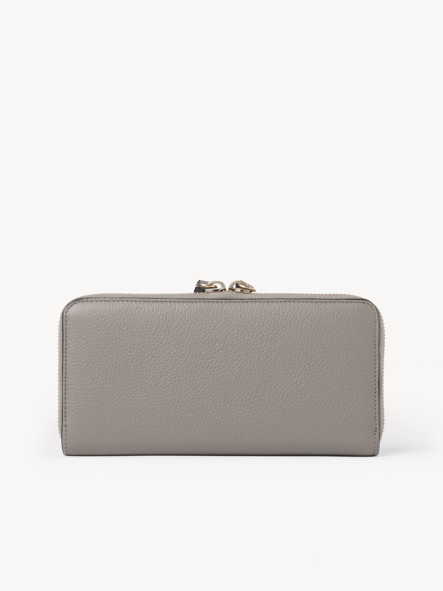 Portefeuille long Alphabet en cuir - Cashmere Grey