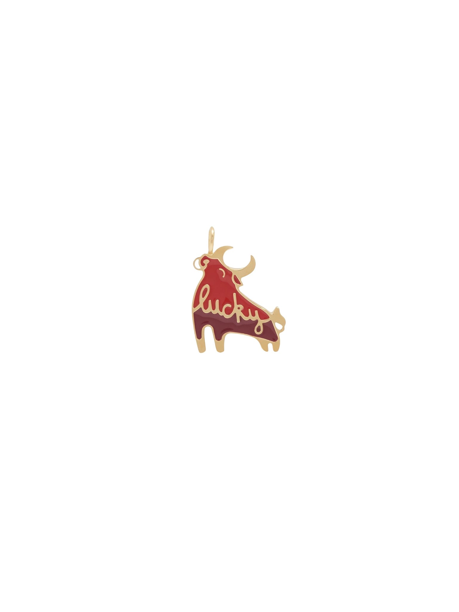 Pendentif pour petite maroquinerie Alphabet en laiton - Gold Color