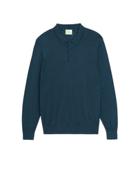 MOONLIGHT BLUE / DJV / QTY : 0 / Pull Col Polo Basique - Moonlight Blue
