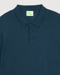 MOONLIGHT BLUE / DJV / QTY : 0 / Pull Col Polo Basique - Moonlight Blue