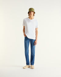Y. ONLY PORTE / BLANC / NEW / QTY : 1 / T-Shirt Col V - Blanc
