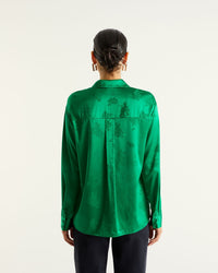 VERT JACQUARD / DJV / QTY : 5 / Chemisier Suzanna - Vert Jacquard