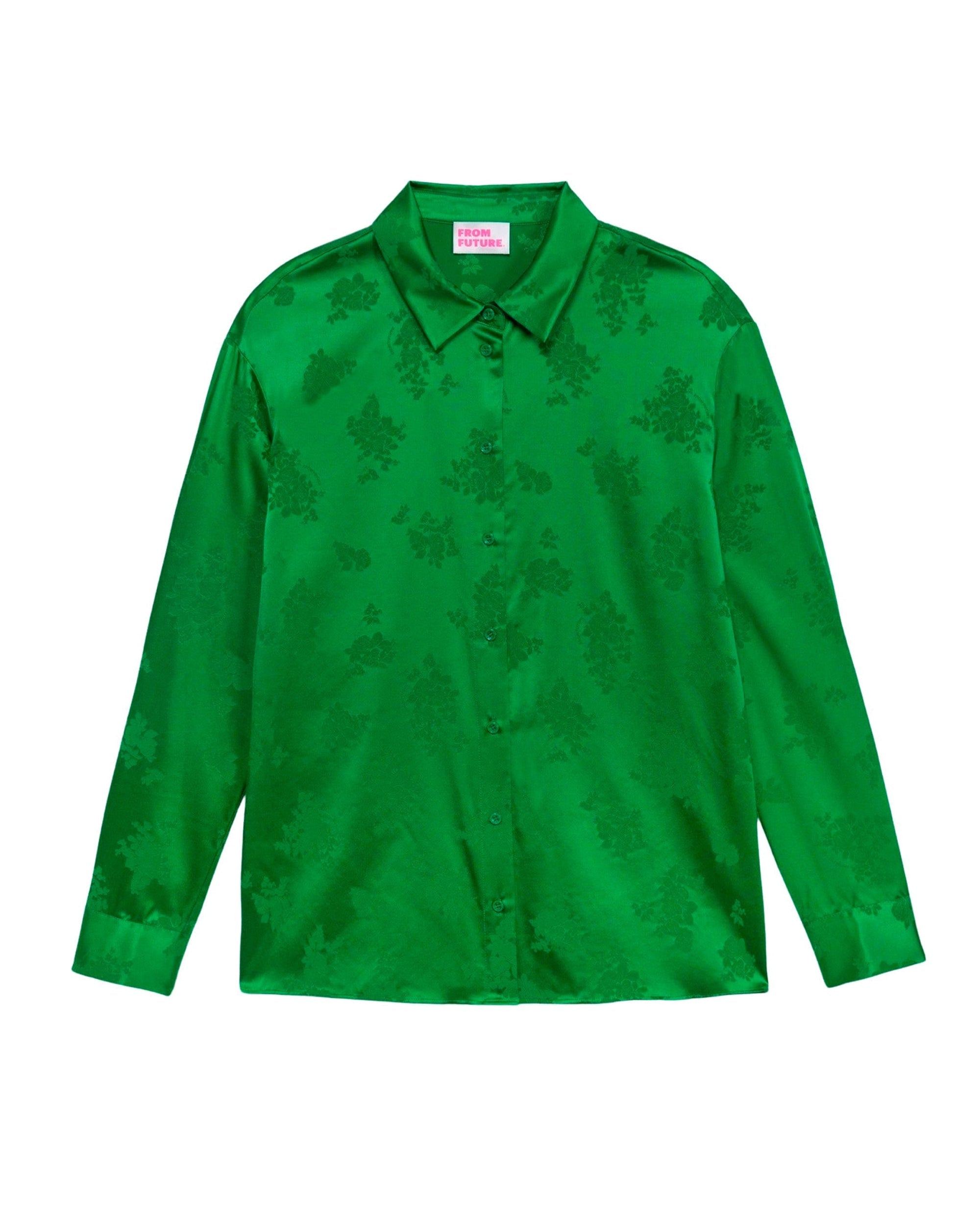 Chemisier Suzanna - Vert Jacquard