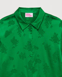 VERT JACQUARD / DJV / QTY : 5 / Chemisier Suzanna - Vert Jacquard