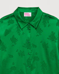 Chemisier Suzanna  - Vert Jacquard