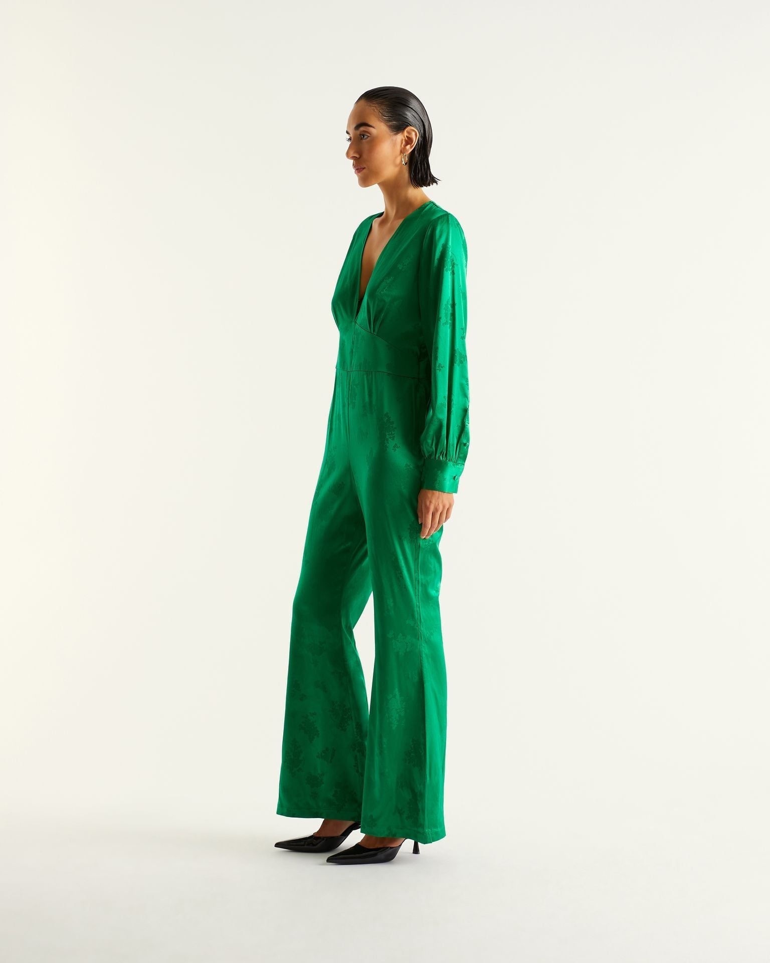 VERT JACQUARD / DJV / QTY : 6 / Combinaison Abie - Vert Jacquard