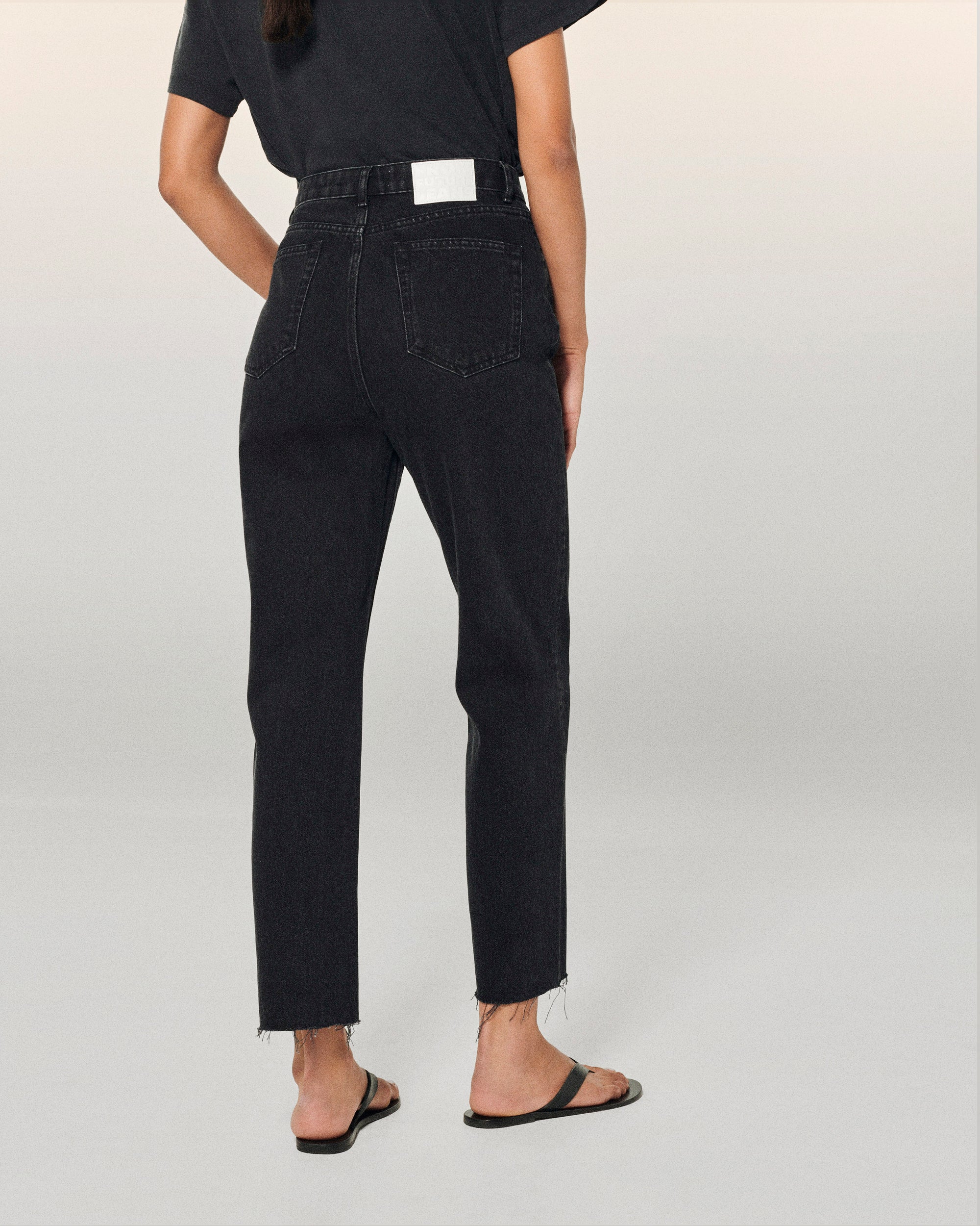 Pantalon droit Joseph en denim - Noir