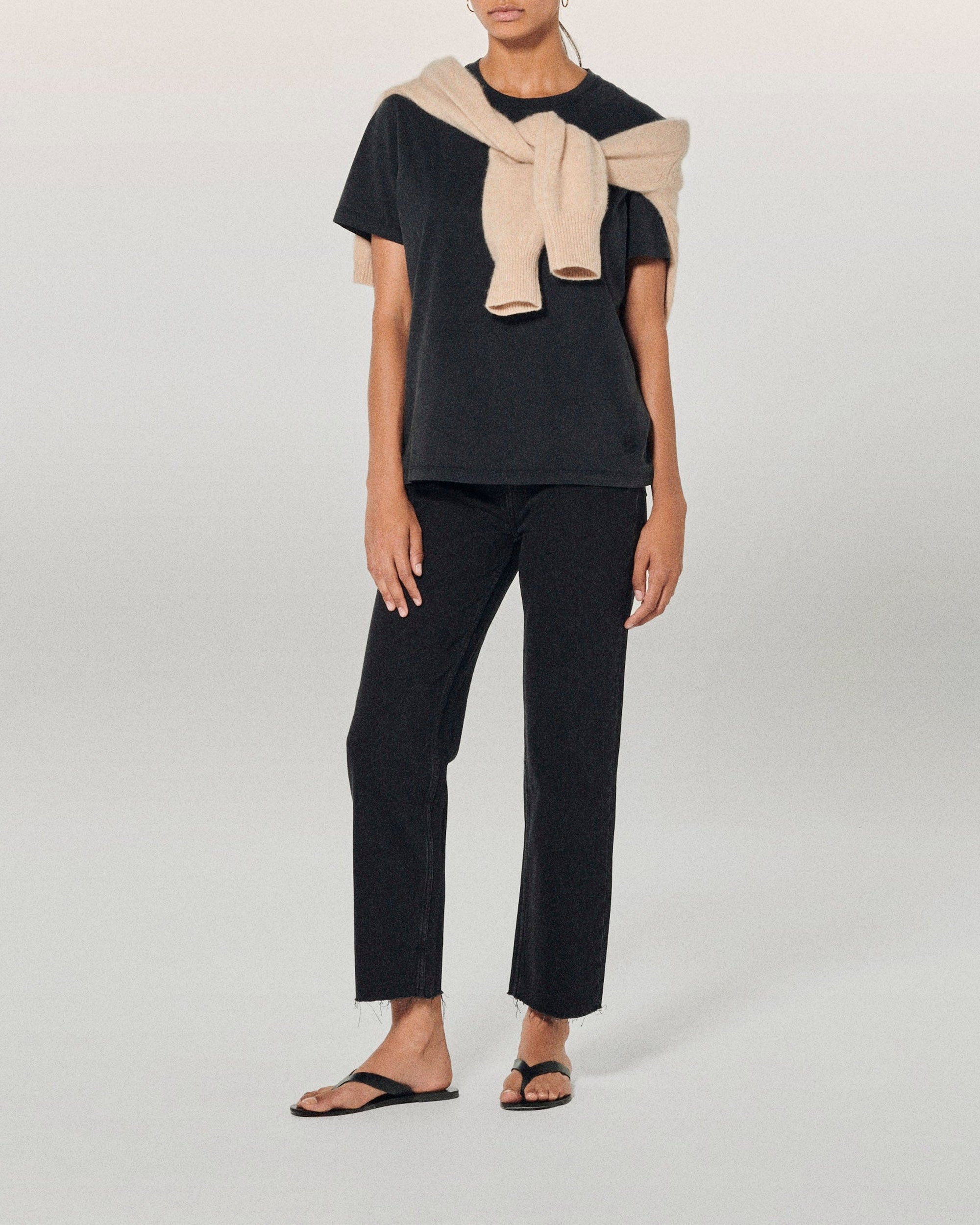 Pantalon droit Joseph en denim - Noir