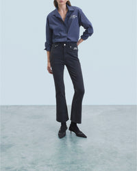 Jude bootcut trousers in denim - Black