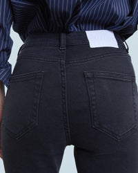 Jude bootcut trousers in denim - Black