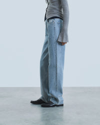 Pantalon droit Jamie en denim - Light Blue