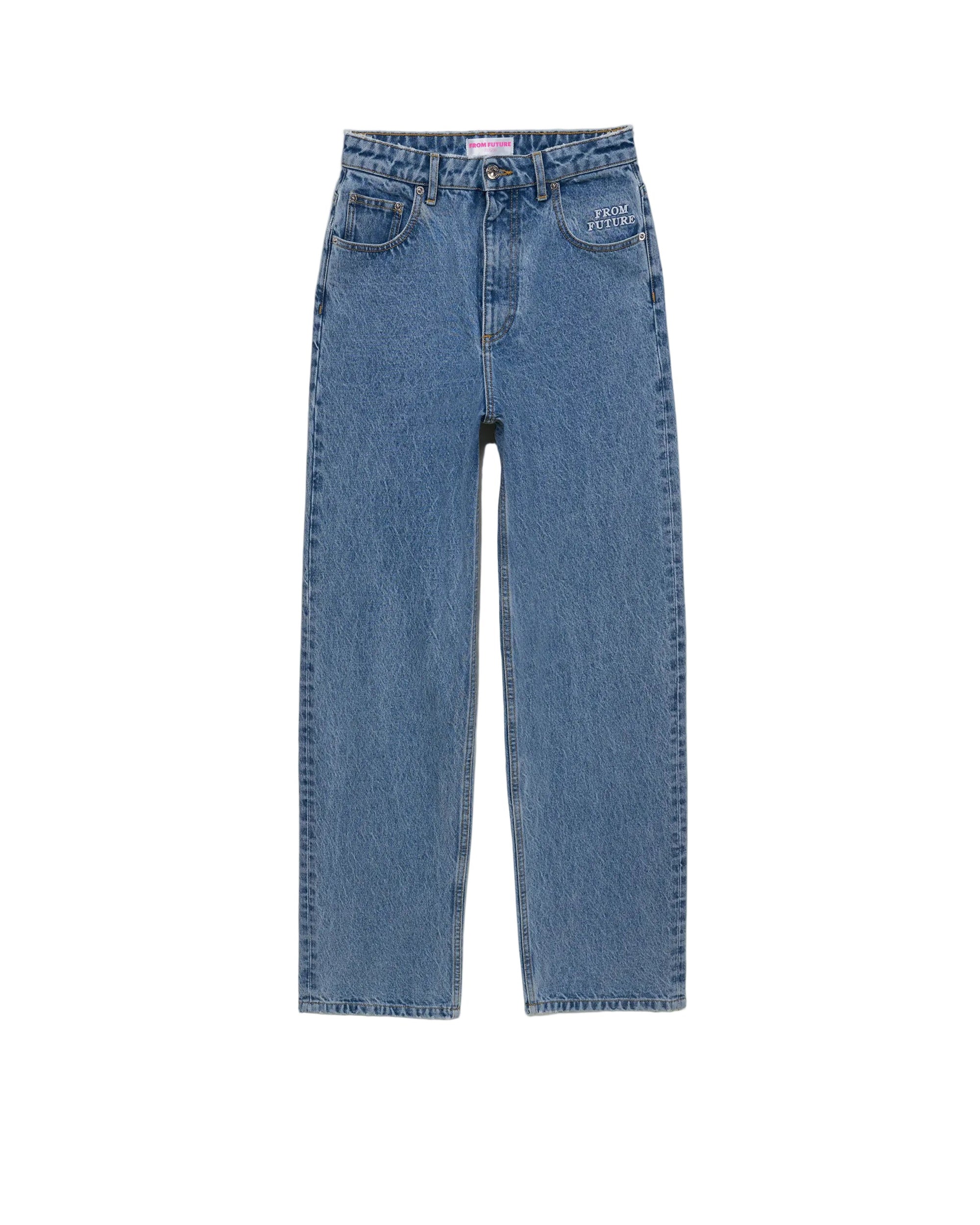 Pantalon droit Jamie en denim - Light Blue