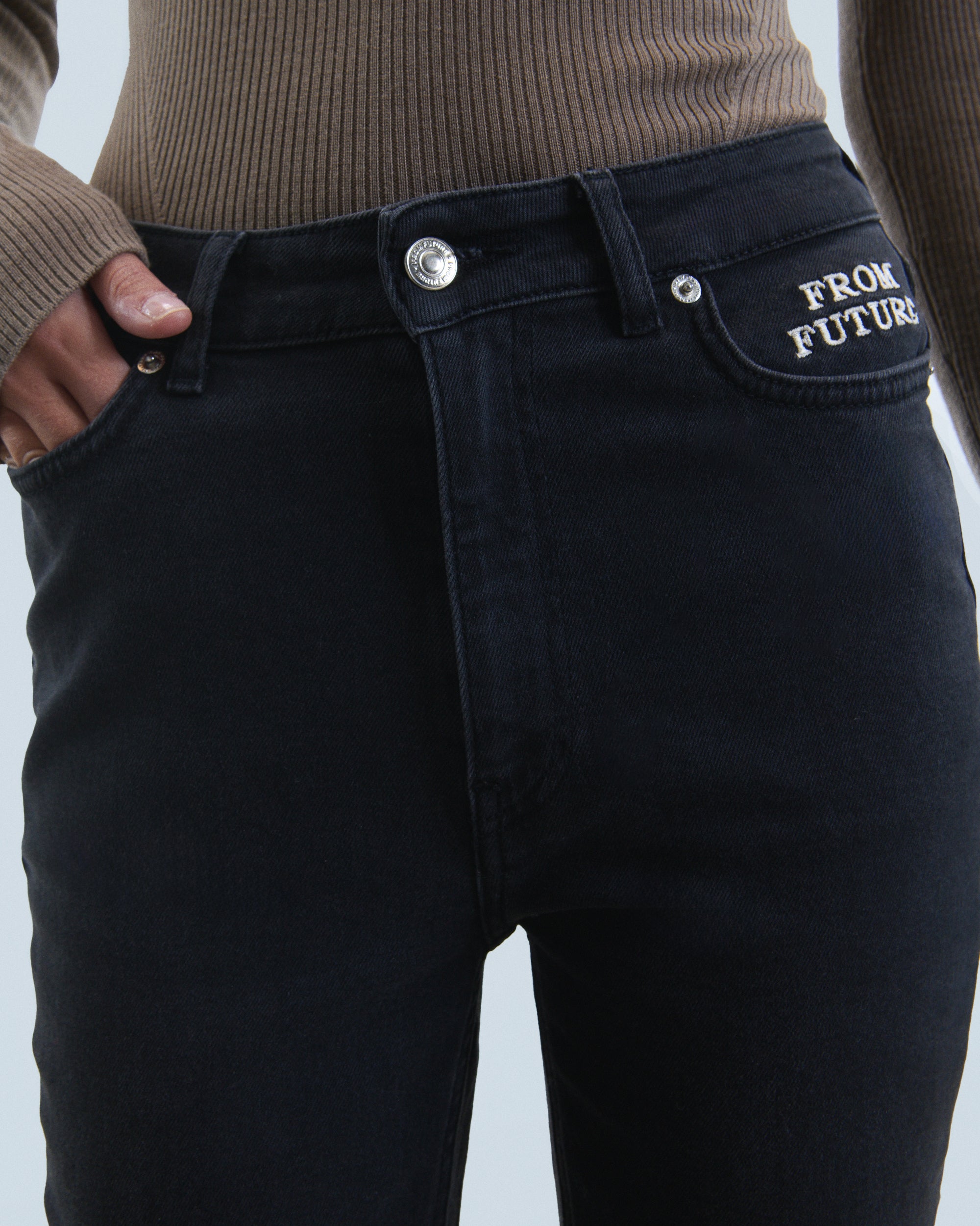 NOIR / NEW / QTY : 1 / Joe Jean Bootcut Fente - Noir