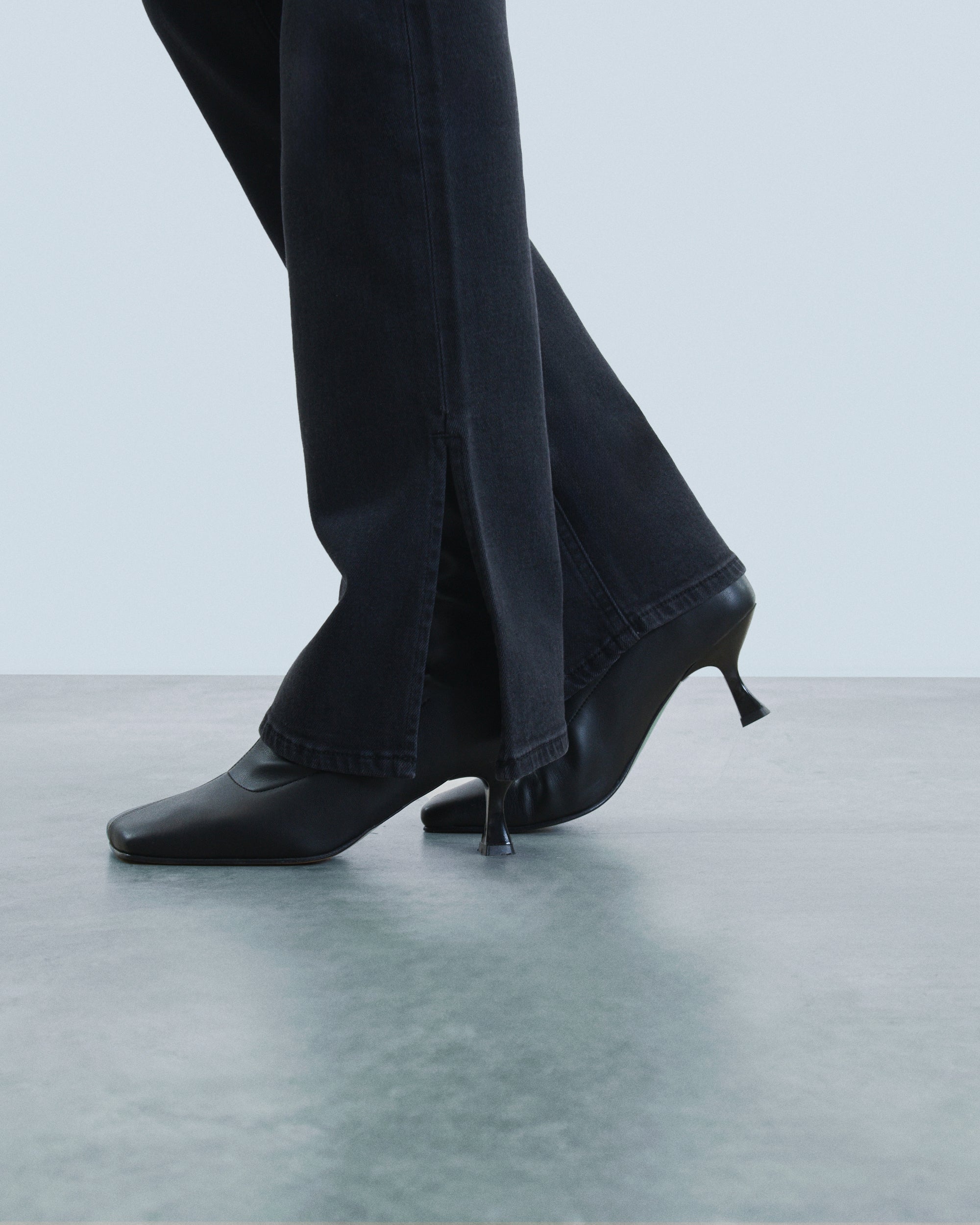 Pantalon bootcut Joe en denim - Noir