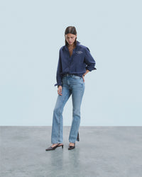 Y. ONLY PORTE / BLEU CLAIR / NEW / QTY : 1 / Joe Jean Bootcut Fente - Bleu Clair