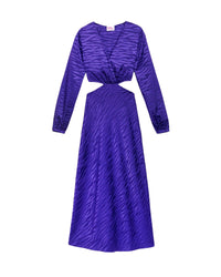 VIOLET JACQUARD / DJV / QTY : 2 / Robe Alma - Violet Jacquard