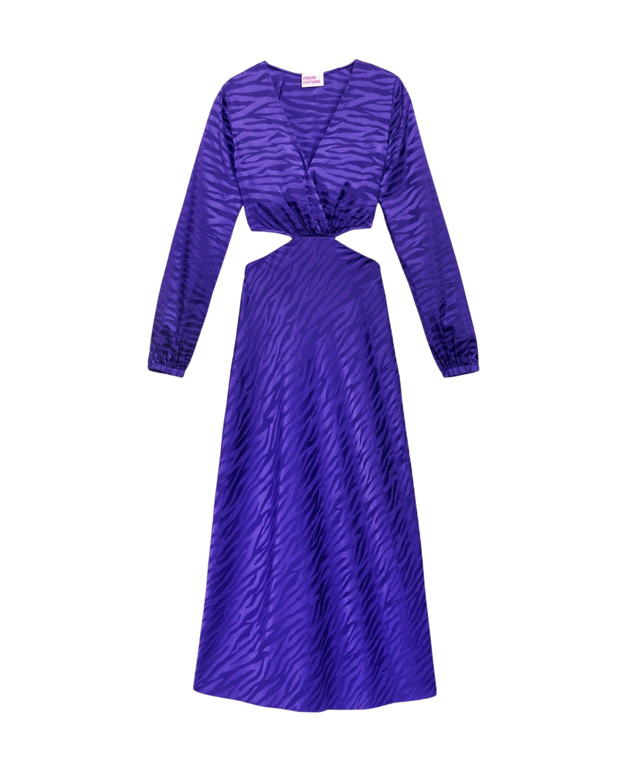 VIOLET JACQUARD / DJV / QTY : 2 / Robe Alma - Violet Jacquard