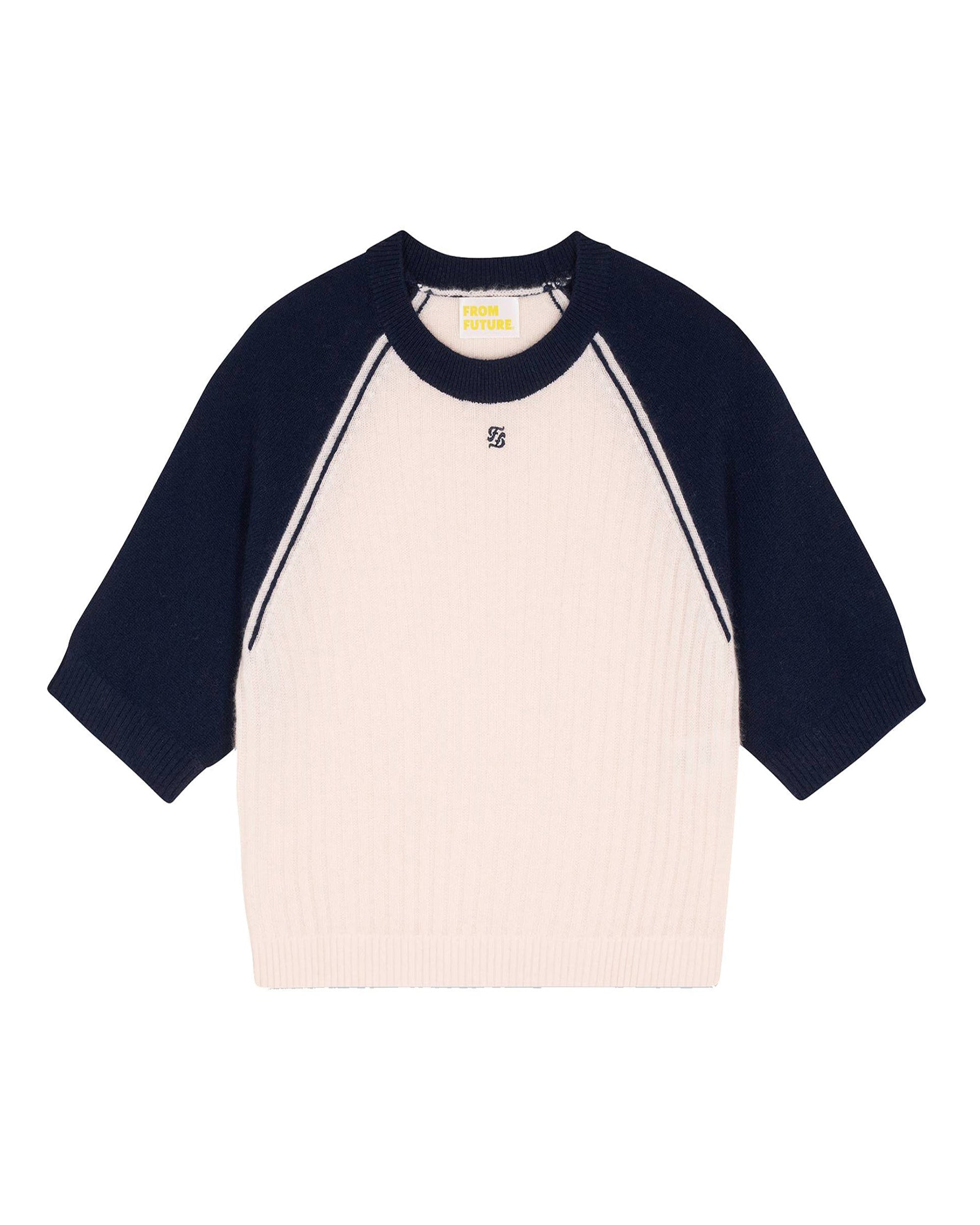 ECRU / DJV / QTY : 10 / Pull Col Rond - Ecru