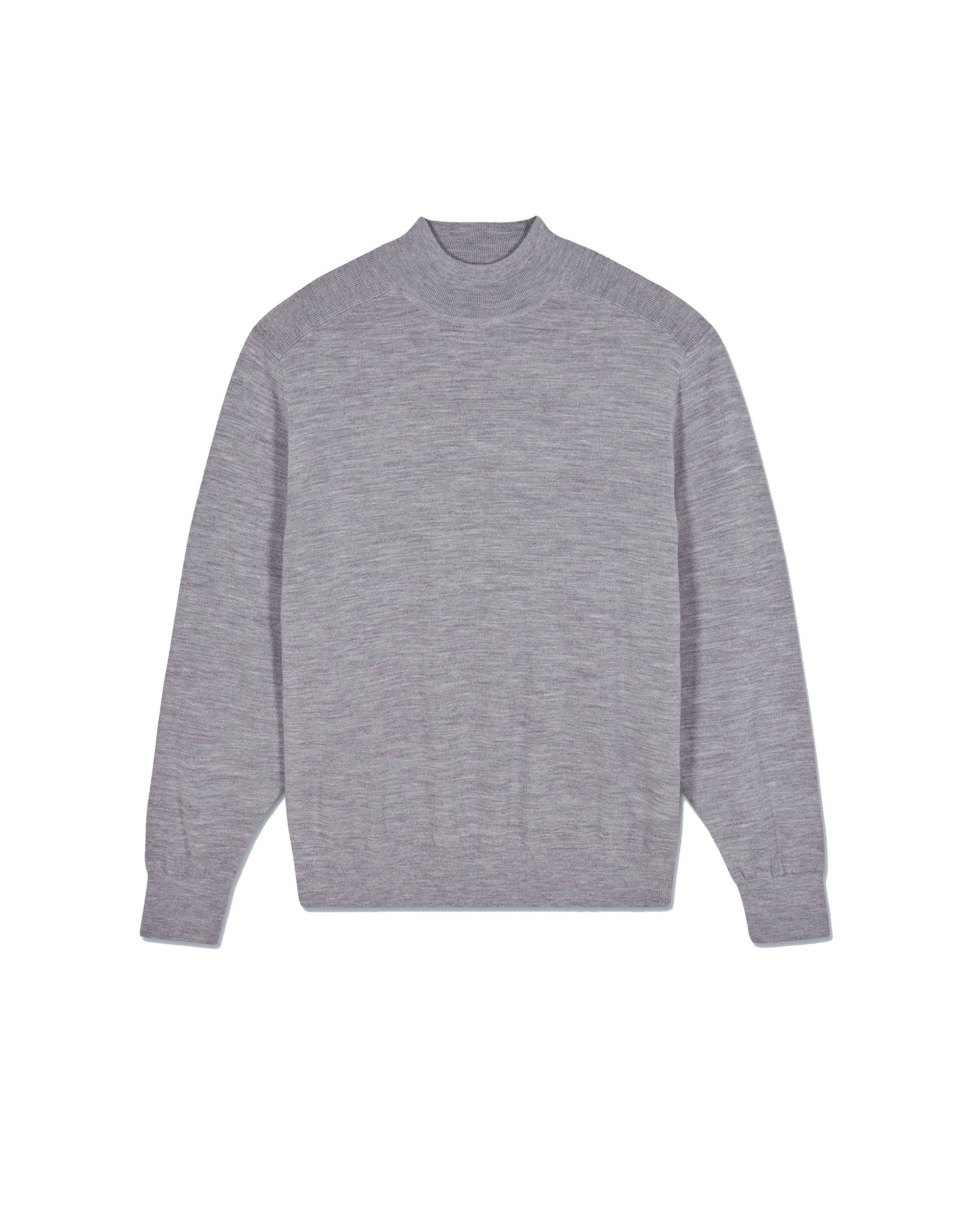 GRIS CHINE FONCE / DJV / QTY : 12 / Pull Col Montant - Gris Chine Fonce