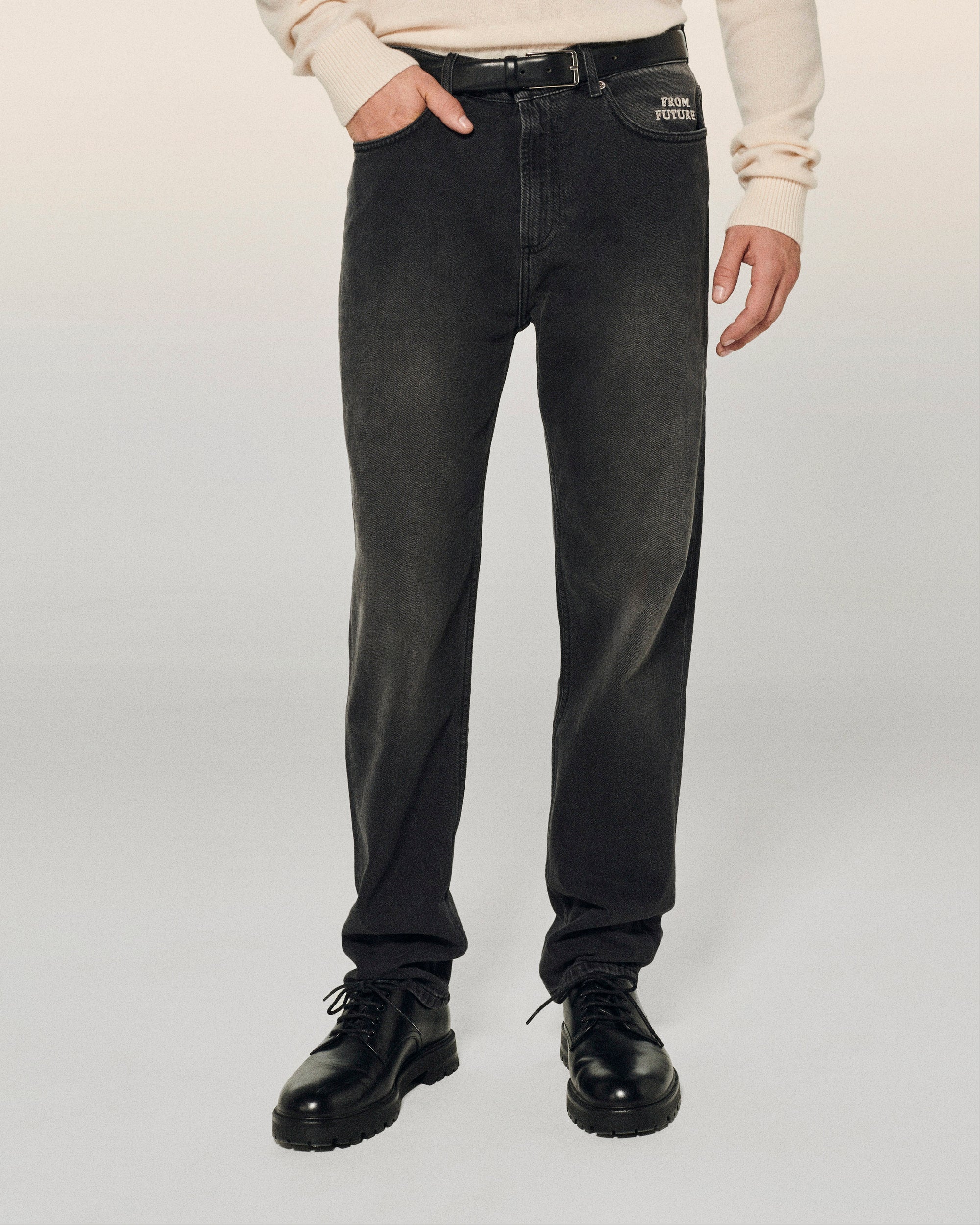 WASHED BLACK / NEW / QTY : 3 / JOEY Jean Coupe Droite - Washed Black