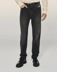 Pantalon coupe droite Joey en denim - Washed Black