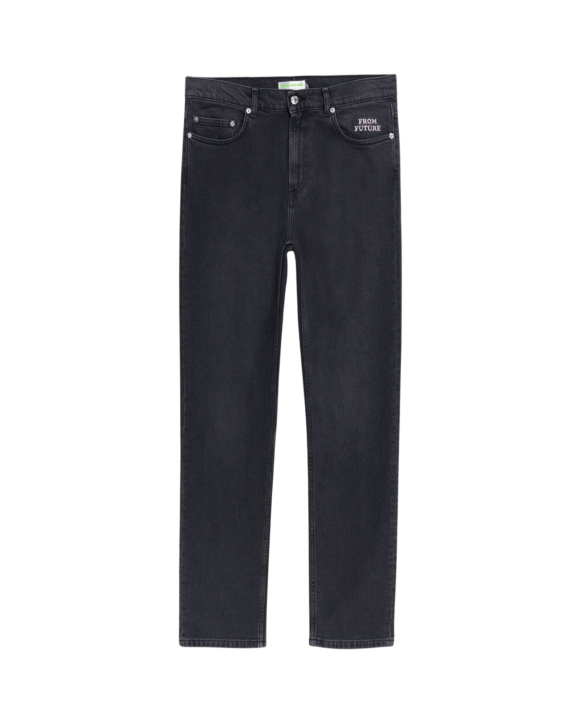 Pantalon coupe droite Joey en denim - Washed Black
