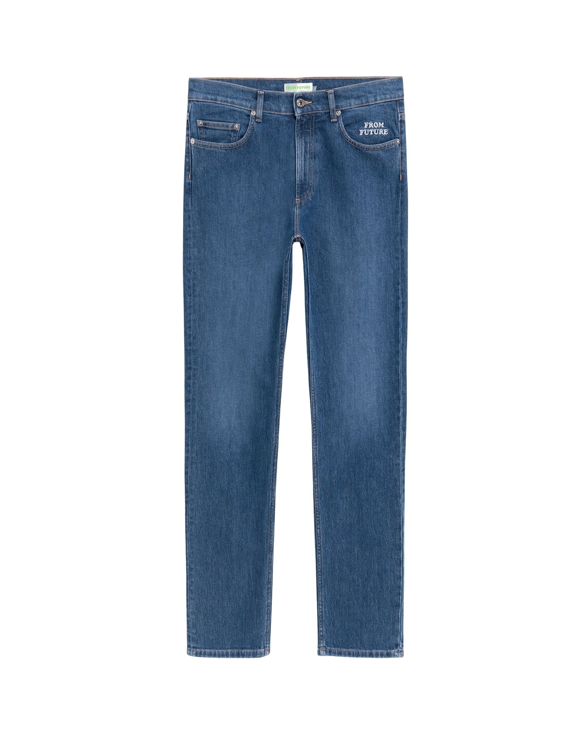 ZZ HORS LIGNE Joey Denim Straight Leg Trousers - Indigo Blue