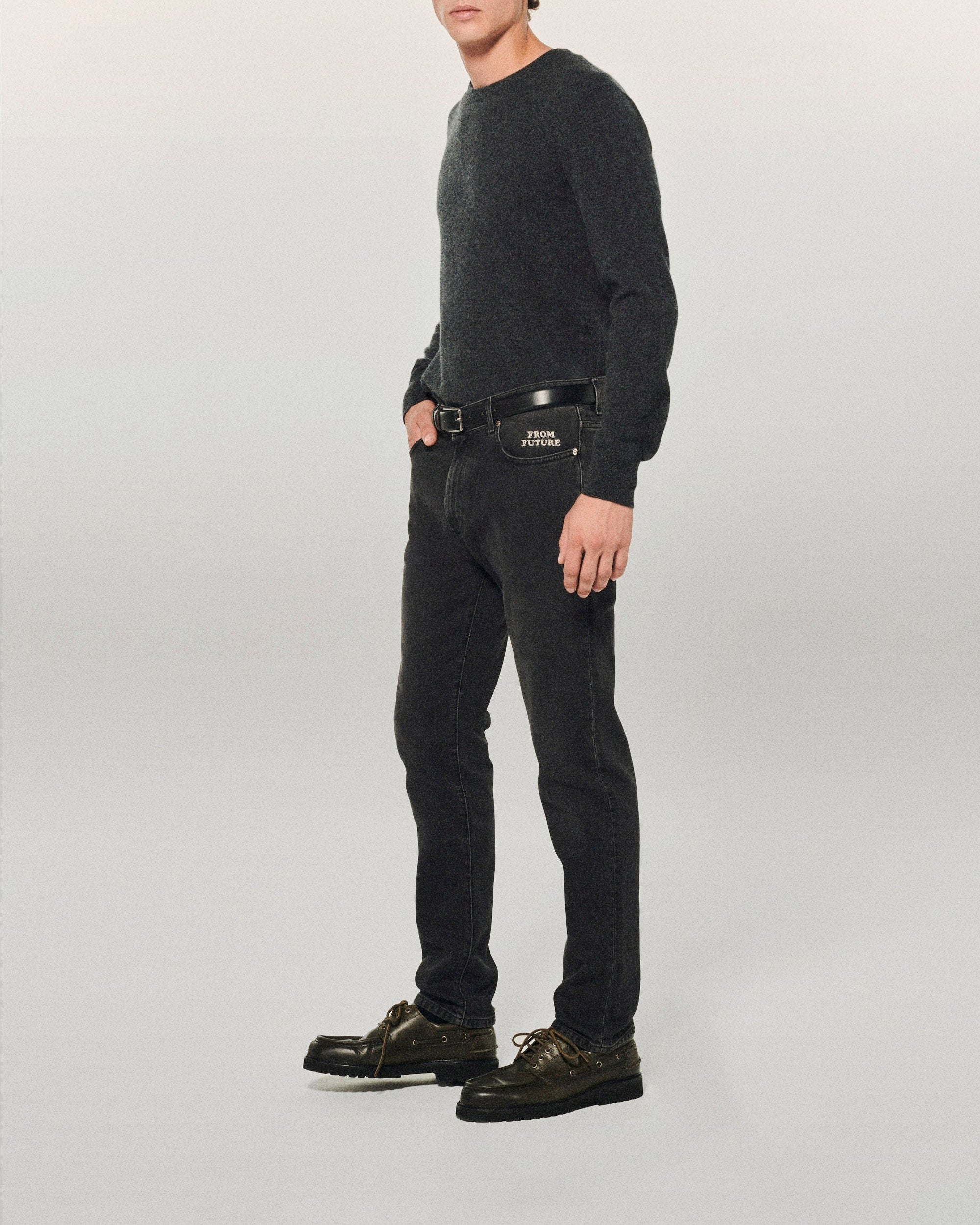 ZZ HORS LIGNE Jacob Slim Fit Denim Trousers - Washed Black