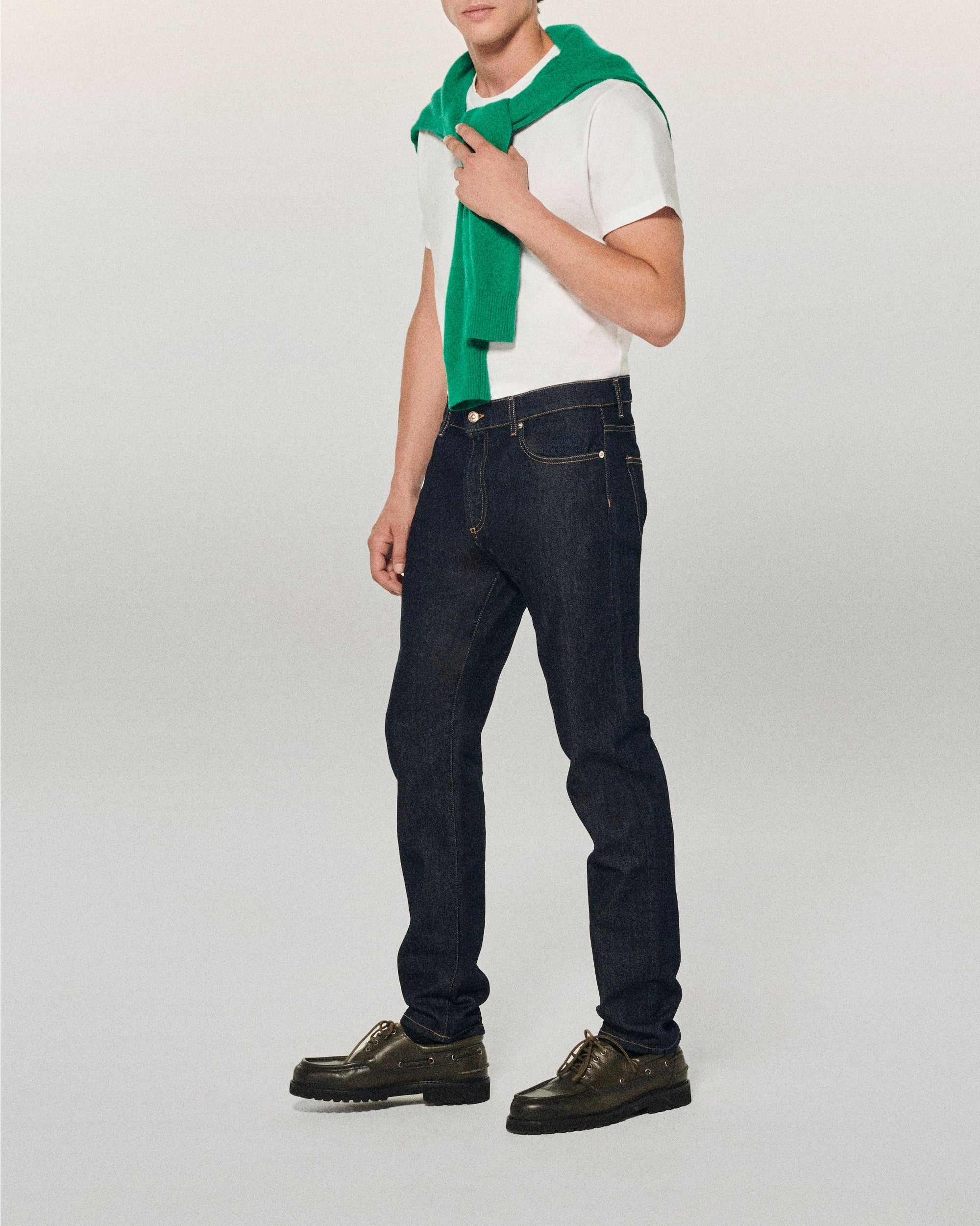 Pantalon slim fit Jacob en denim - Brut