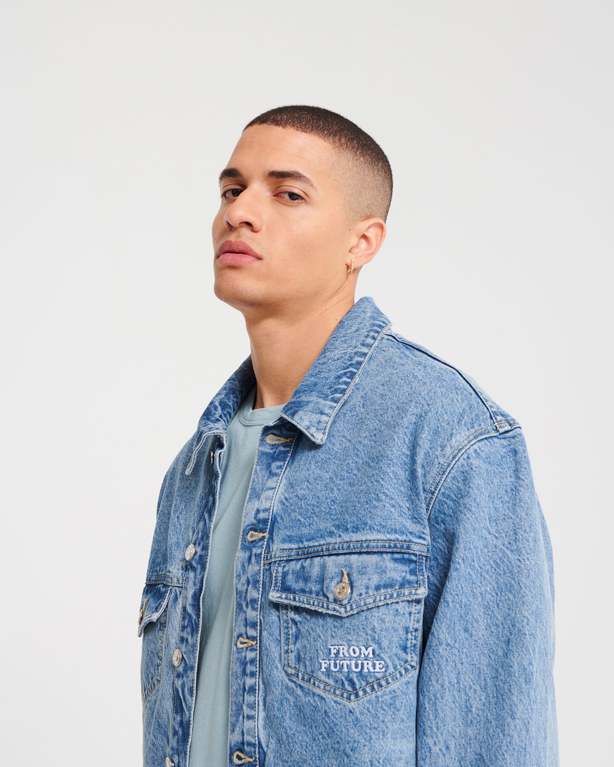 LIGHT BLUE / NEW / QTY : 1 / Veste Jean - Light Blue